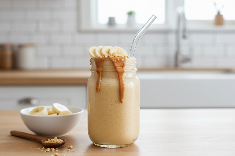 PROTEIN POWERbanana, peanut butter, whey